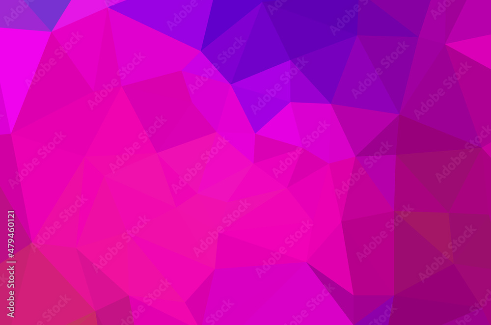 Fototapeta premium Colorful purple vivid polygonal triangular background pattern