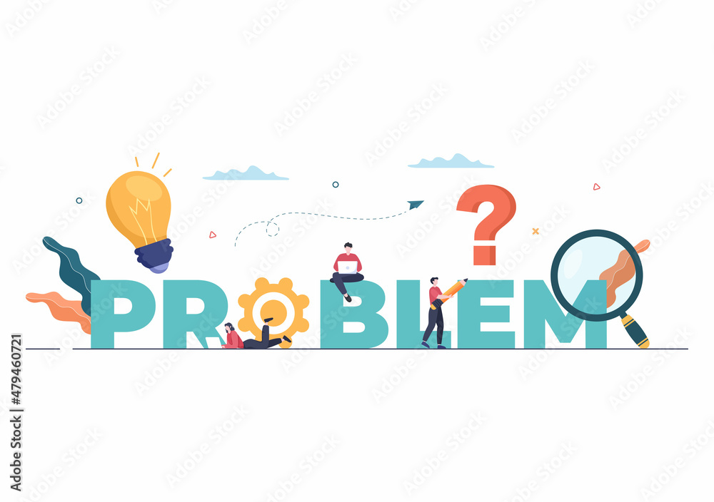 Problem and Solution in Business Solving to Look Ideas with the Concept of Teamwork Can use for Web Banner or Background Flat Illustration Problem and Solution in Business Solving to Look Ideas with the Concept of Teamwork Can use for Web Banner or Background Flat Illustration