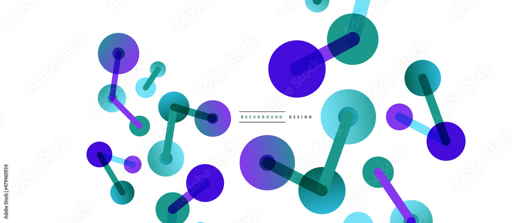Line points connections geometric abstract background. Circles connected by lines. Trendy techno business template for wallpaper, banner, background or landing Line points connections geometric abstract background. Circles connected by lines. Trendy techno business template for wallpaper, banner, background or landing