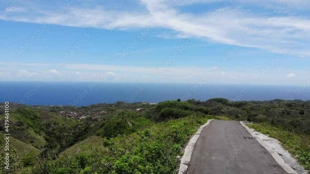 Deserted highway in the hills of Bali 4K Deserted highway in the hills of Bali 4K