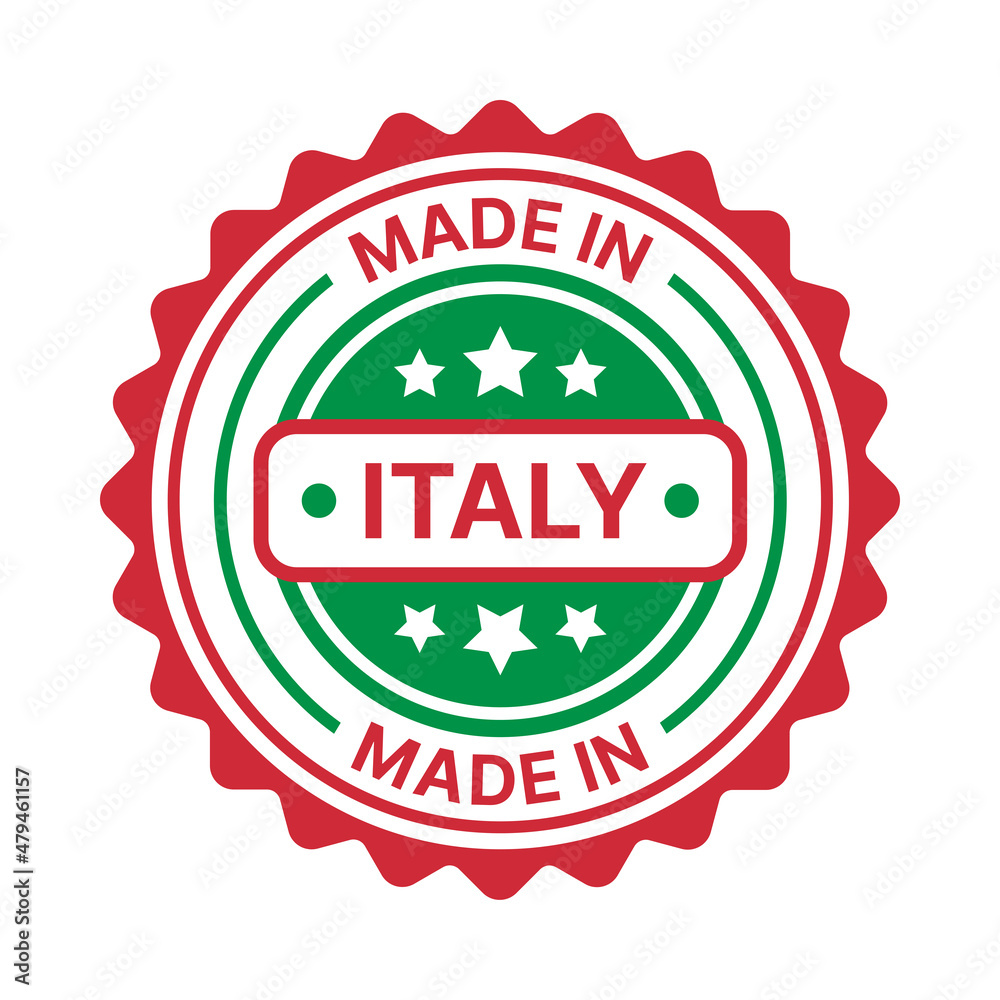 Made in Italy label stamp icon vector illustration. Made in Italy label stamp icon vector illustration.