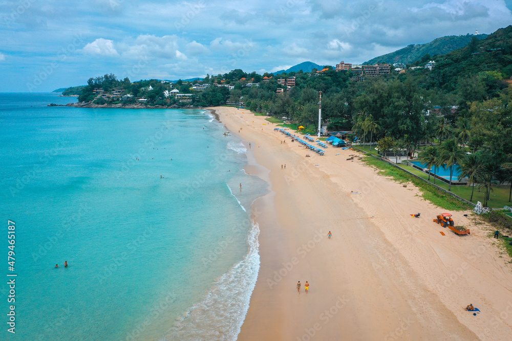 Aerial view of Kata and Kata Noi beach in Phuket province, in Thailand Aerial view of Kata and Kata Noi beach in Phuket province, in Thailand