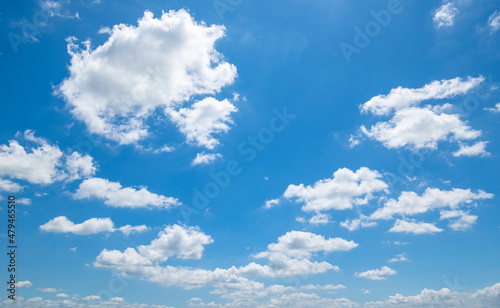  Panoramic view of clear blue sky and clouds  clouds with background.