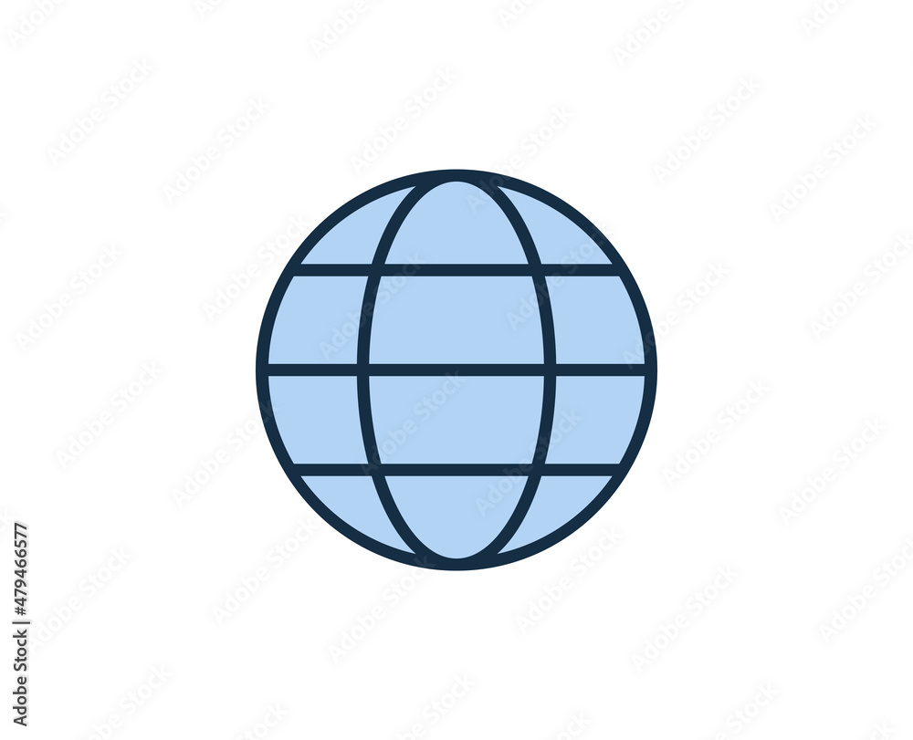 Line globe icon isolated on white background. Outline symbol for website design, mobile application, ui. Electronics pictogram. Vector illustration, editorial stroсk. Line globe icon isolated on white background. Outline symbol for website design, mobile application, ui. Electronics pictogram. Vector illustration, editorial stroсk.