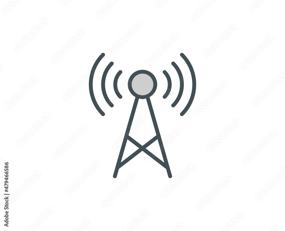 Line Antenna icon isolated on white background. Outline symbol for website design, mobile application, ui. Electronics pictogram. Vector illustration, editorial stroсk. Line Antenna icon isolated on white background. Outline symbol for website design, mobile application, ui. Electronics pictogram. Vector illustration, editorial stroсk.