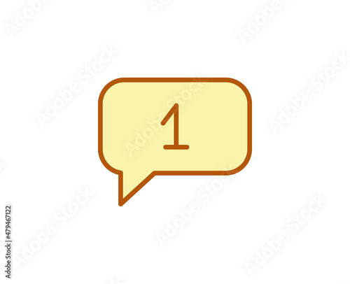 Message premium line icon. Simple high quality pictogram. Modern outline style icons. Stroke vector illustration on a white background. 