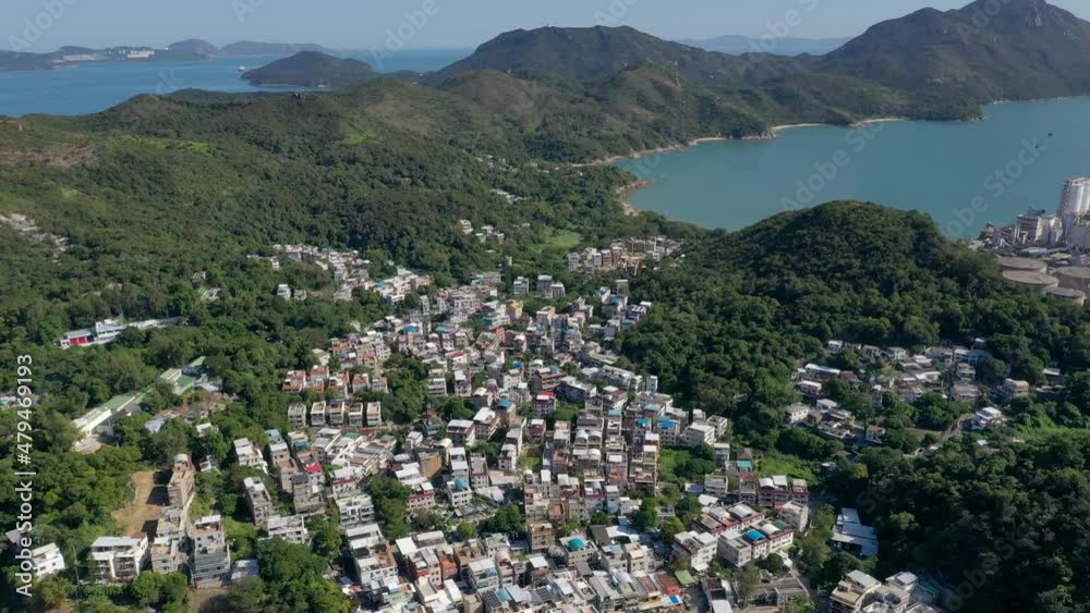 Drone fly over Lamma island Drone fly over Lamma island