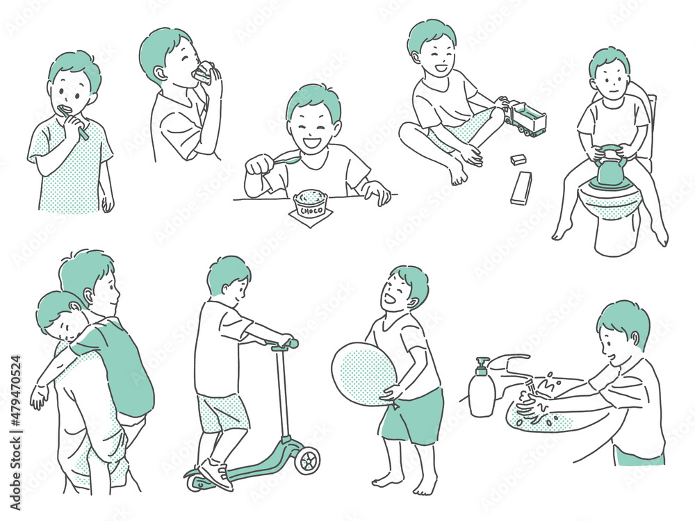 illustration of three years old boy illustration of three years old boy