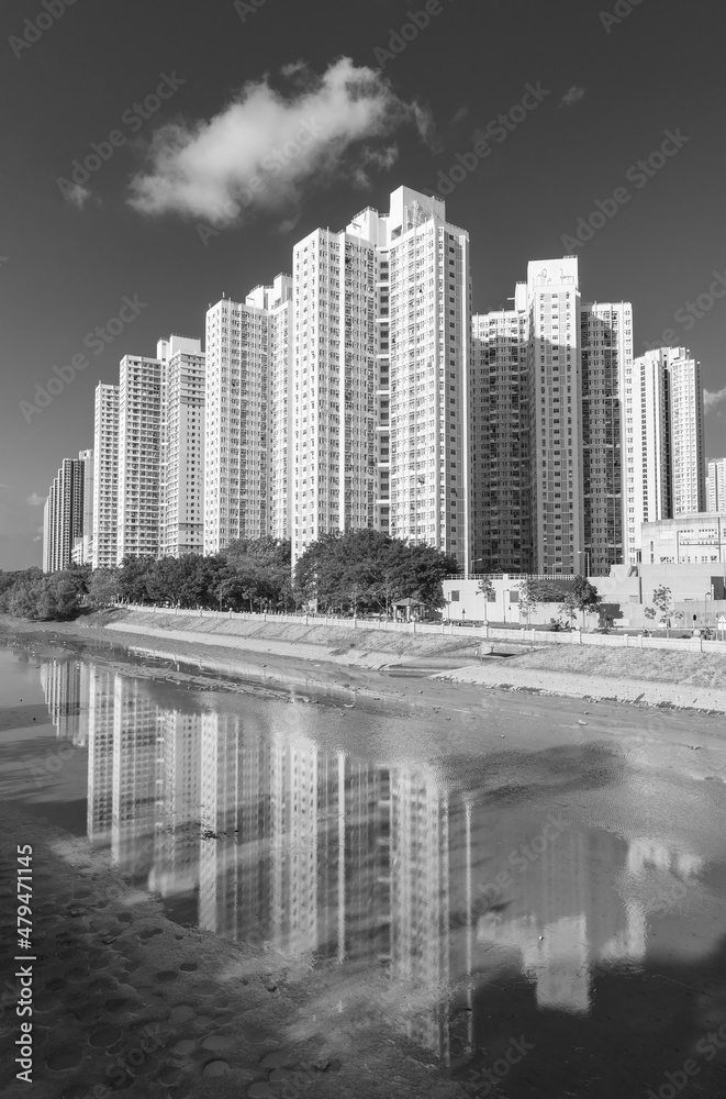Fototapeta premium High rise residential building of public estate in Hong Kong city