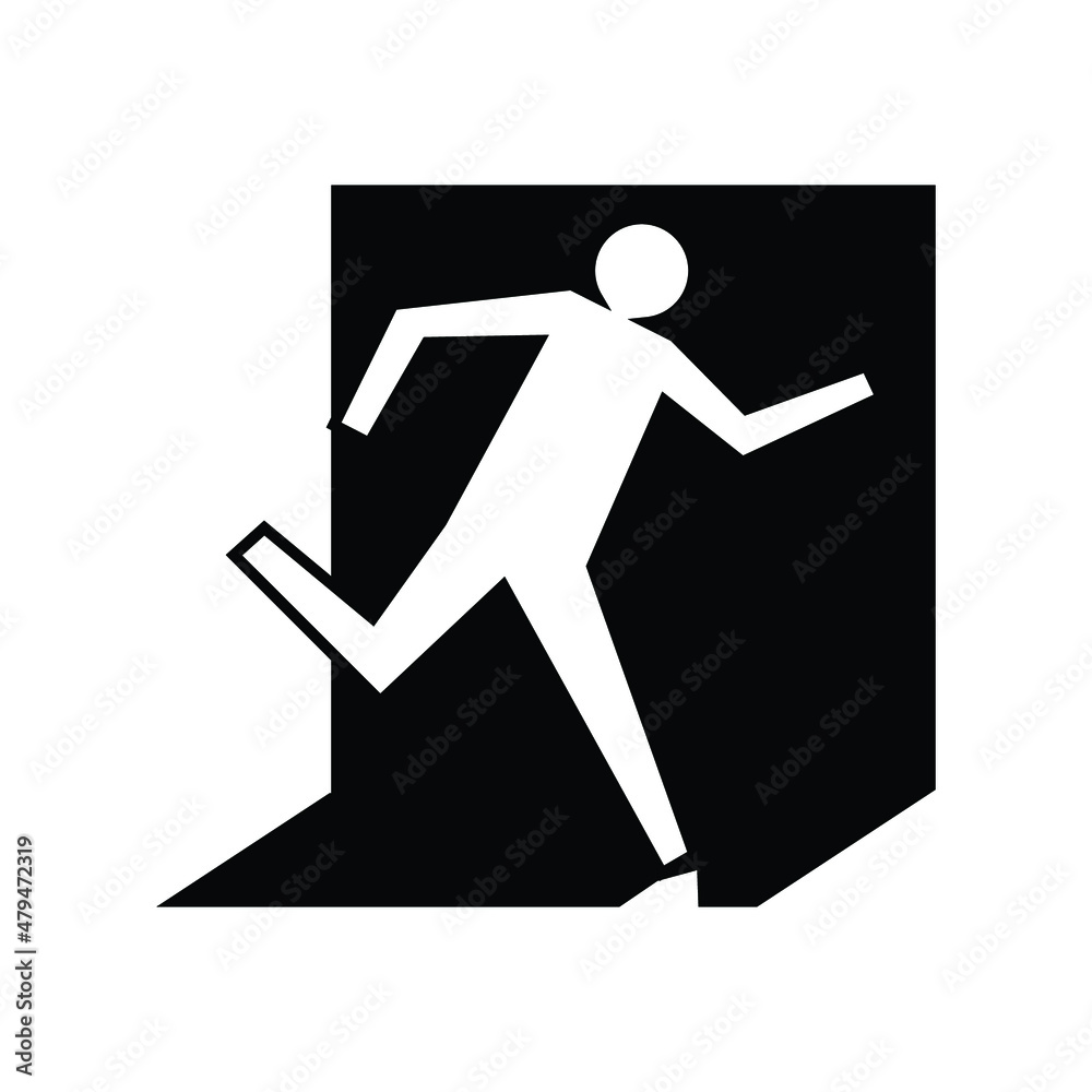 emergency fire icon door exit emergency fire icon door exit