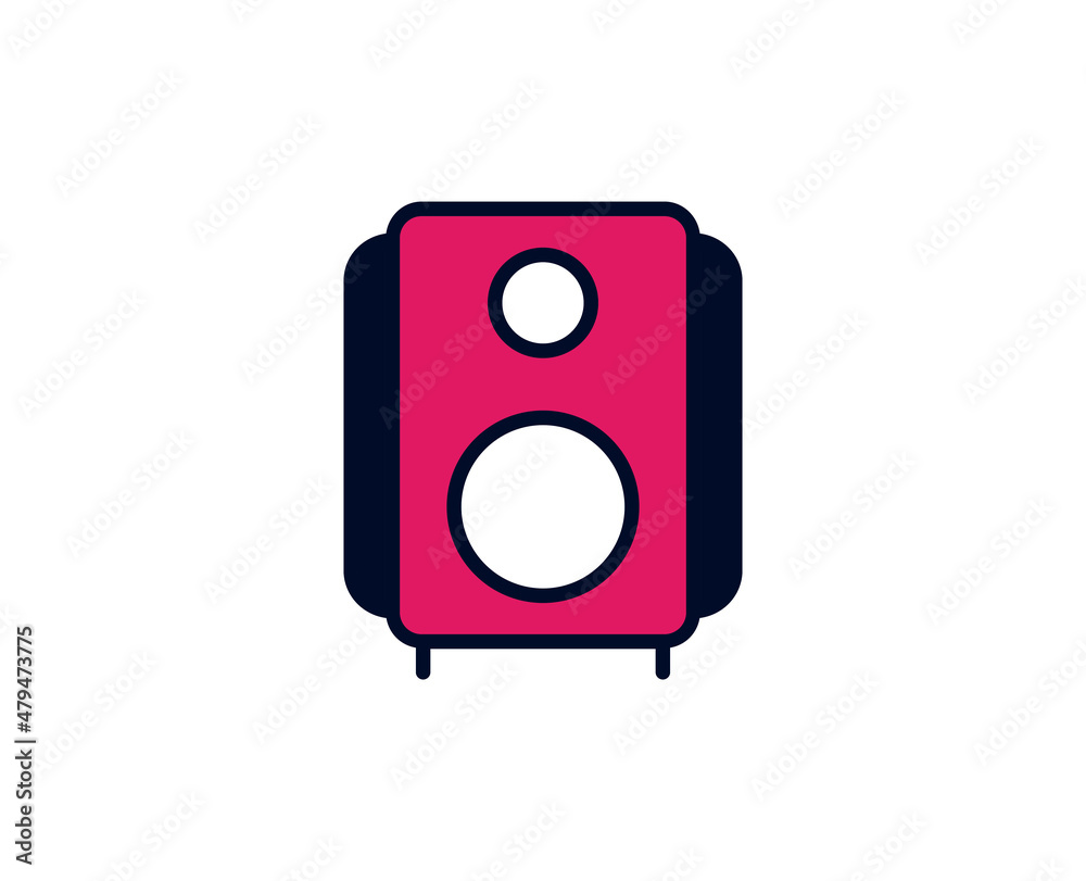Soundspeaker flat icon. Single high quality outline symbol for web design or mobile app. Holidays thin line signs for design logo, visit card, etc. Outline pictogram EPS10 Soundspeaker flat icon. Single high quality outline symbol for web design or mobile app. Holidays thin line signs for design logo, visit card, etc. Outline pictogram EPS10