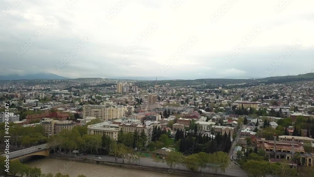 Georgia, Tbilisi Aerial Panorama. Georgia, Tbilisi Aerial Panorama.