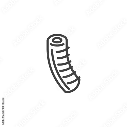 Fresh chicken neck line icon