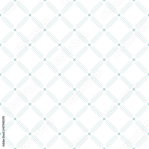 Geometric light blue dotted pattern. Seamless abstract modern texture for wallpapers and backgrounds