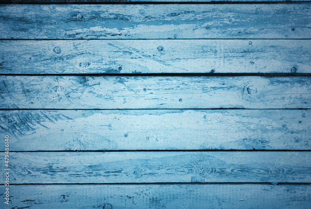 wooden wall, blue background wooden wall, blue background