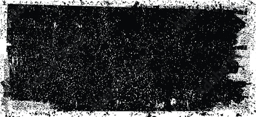Grunge Paint stripe . Vector dry brush Stroke . Distressed banner . Black isolated paintbrush collection . Modern Textured shape . Dry border in Black . 