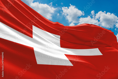 The flag of Switzerland 