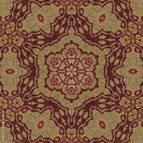 Pattern for background design. Arabesque ethnic texture. Geometric stripe ornament cover photo. Repeated pattern design for Moroccan textile print. Turkish fashion for floor tiles and carpet