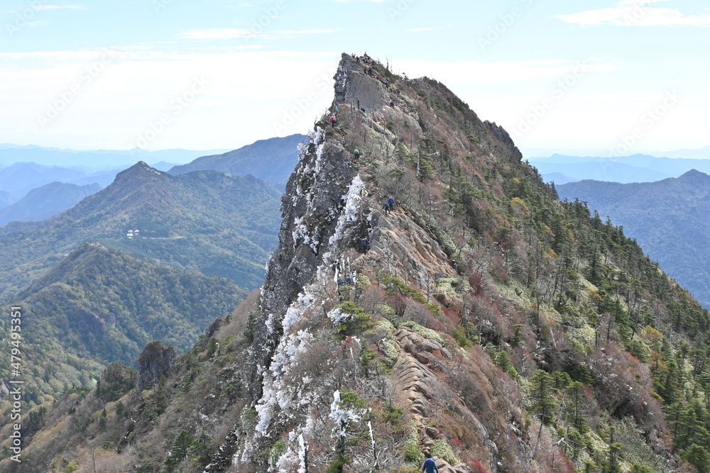 Fototapeta premium 石鎚山 天狗岳(愛媛県)