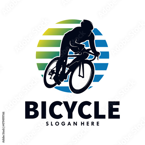 Fototapeta Naklejka Na Ścianę i Meble -  bike vintage logo design template