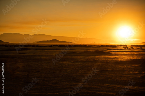 Scenic California Mojave Desert Sunset El Mirage Basin © Tomasz Zajda