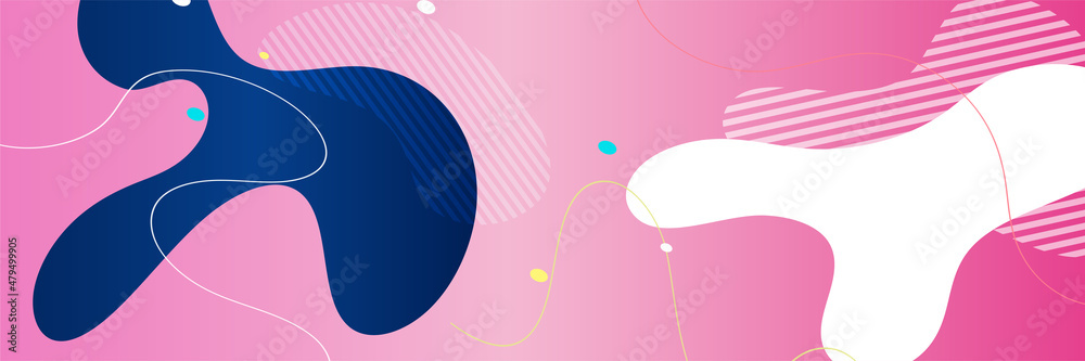 Wave dynamic gradient white blue pink colorful Abstract design banner Wave dynamic gradient white blue pink colorful Abstract design banner