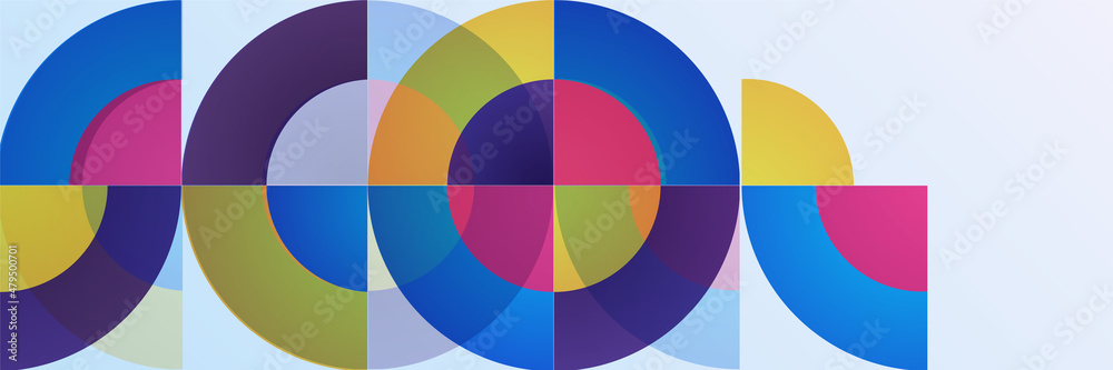 Memphis circle purple yellow blue colorful Abstract design banner Memphis circle purple yellow blue colorful Abstract design banner