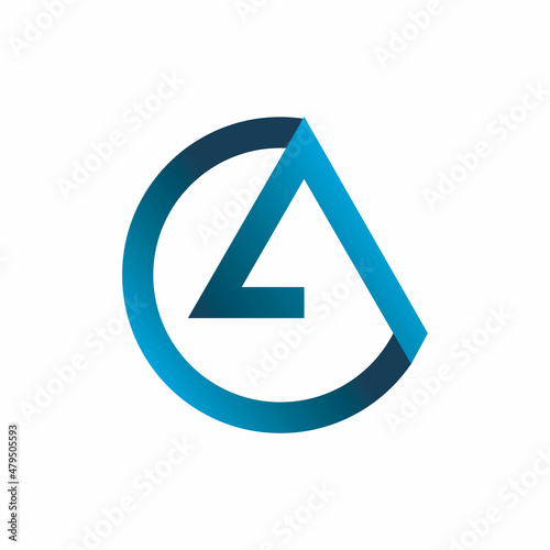 Free Download circle triangle abstract color shape logo design - GFXLoad