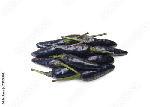 Wallpaper Mural Purple chillies isolated on white background Torontodigital.ca