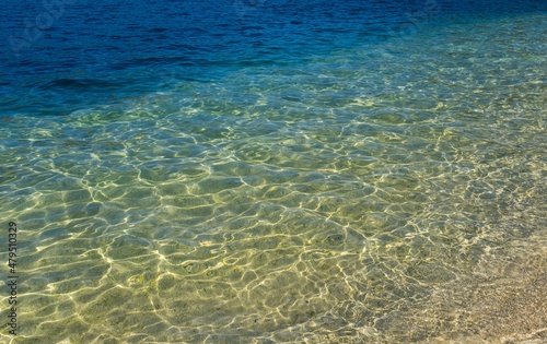 Clear water of Adriatic sea