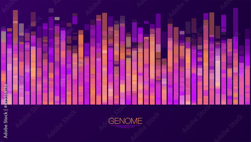 Fototapeta premium Big genomic data visualization