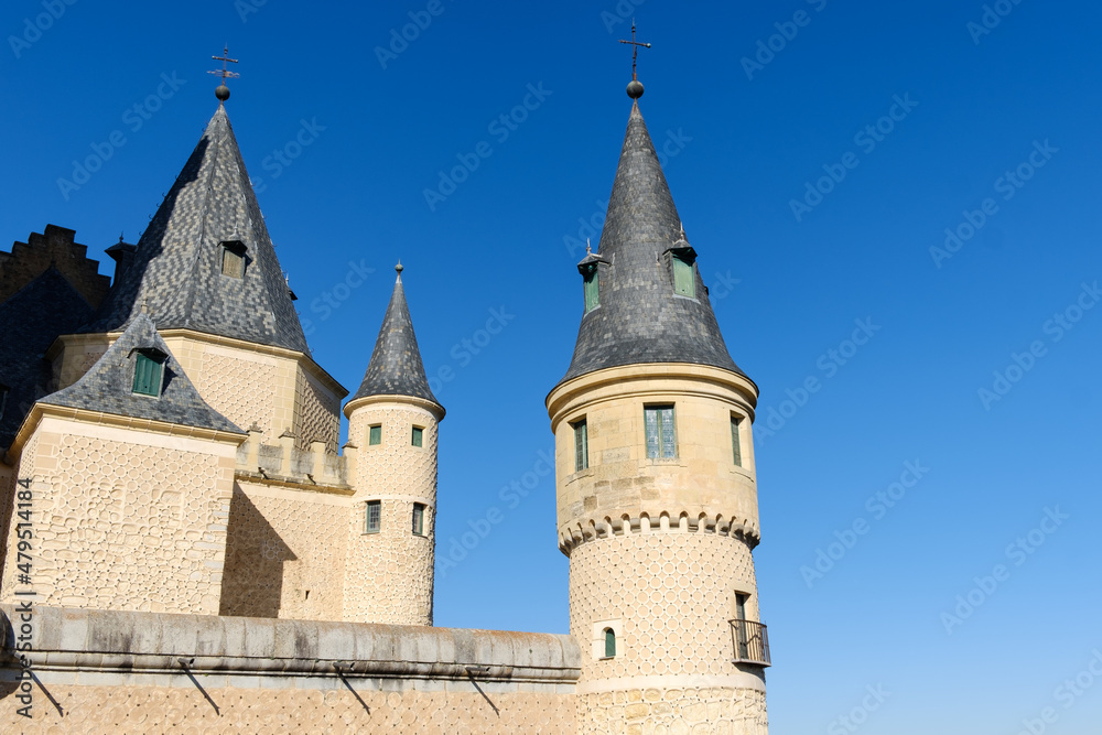 Towers of the Alcazar de Segovia, Spain