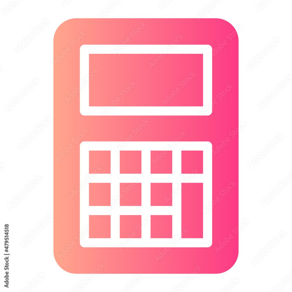 calculator gradient icon calculator gradient icon