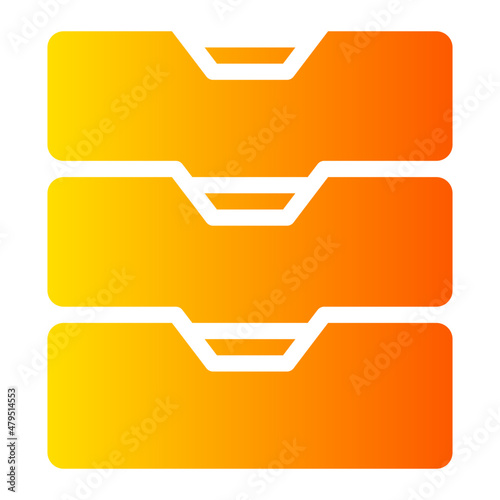 drawers gradient icon
