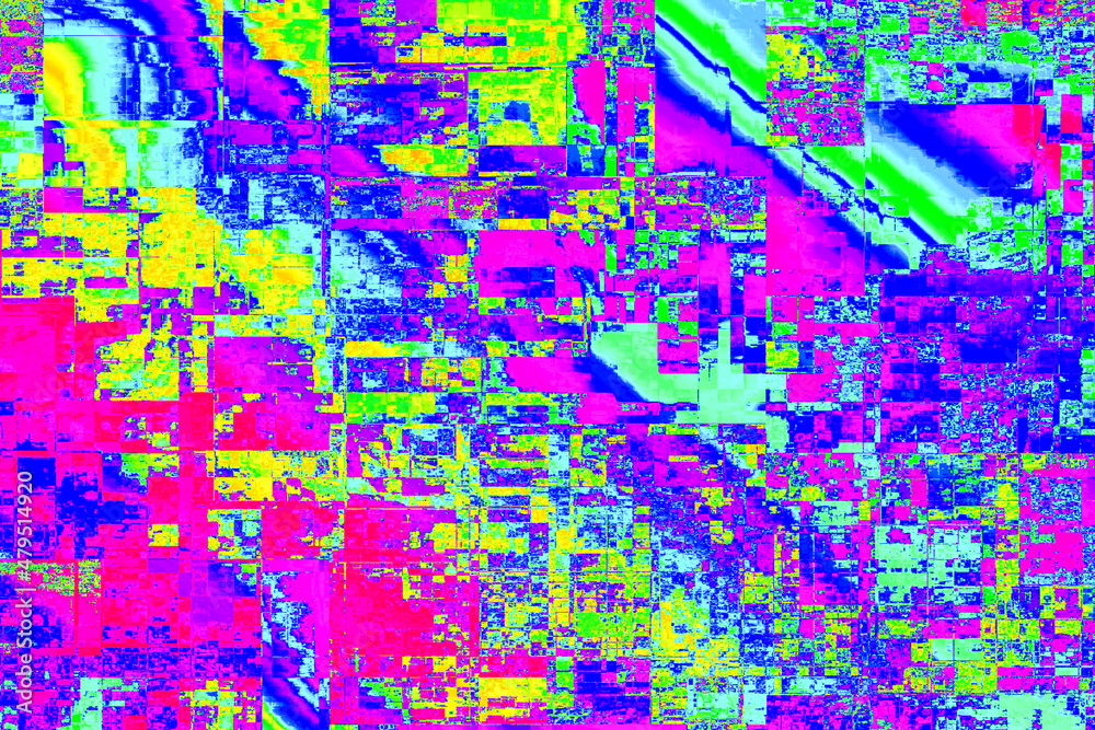 Abstarct Glitch Colorful Background
