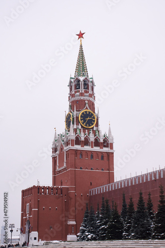 The Spasskaya Tower of the Moscow Kremlin