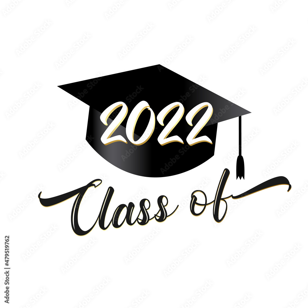 2022 class of graduation square academic cap. Graduate class 2022 ...