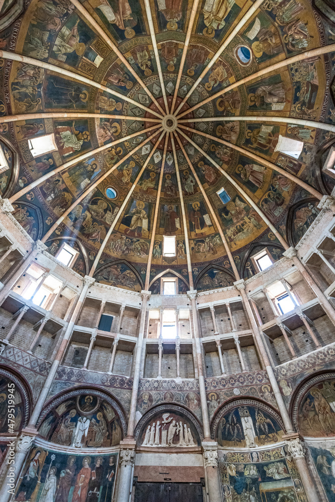 Obraz premium Parma cathedral and baptistery, Italy