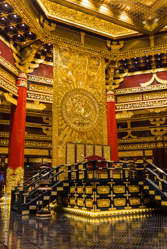 Interior of pagoda in Luoyang City National Heritage Park - China photo