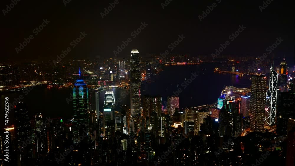 4K Time lapse Building and the skyline of Hong Kong city 4K Time lapse Building and the skyline of Hong Kong city