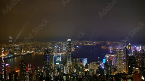 Wallpaper Mural 4K Time lapse Building and the skyline of Hong Kong city Torontodigital.ca