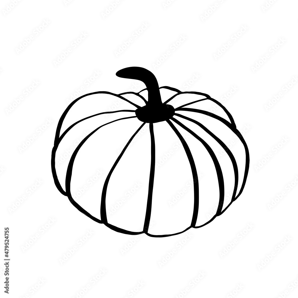 Pumpkin. A simple schematic image of a pumpkin. Illustrations for postcards, banners, covers, albums, mobile screensavers, scrapbooking, advertising, blogs. Pumpkin. A simple schematic image of a pumpkin. Illustrations for postcards, banners, covers, albums, mobile screensavers, scrapbooking, advertising, blogs.