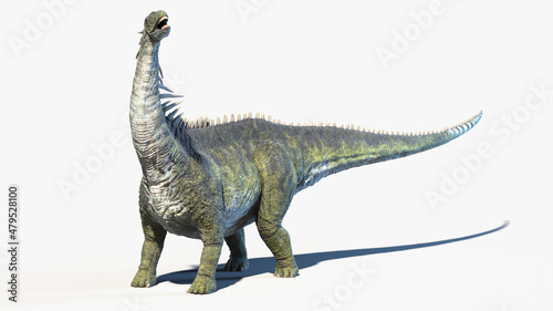 3d rendered illustration of an Amargasaurus photo