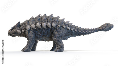 3d rendered illustration of an Ankylosaurus photo