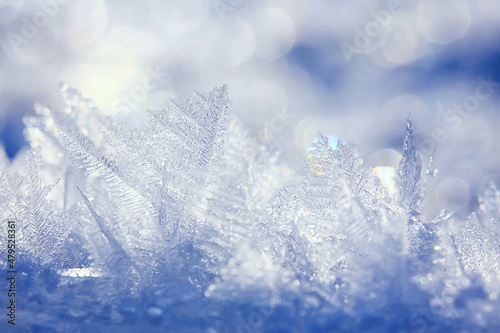 abstract winter background hoarfrost frost ice snow seasonal