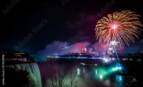 Niagara Falls New year eve fireworks