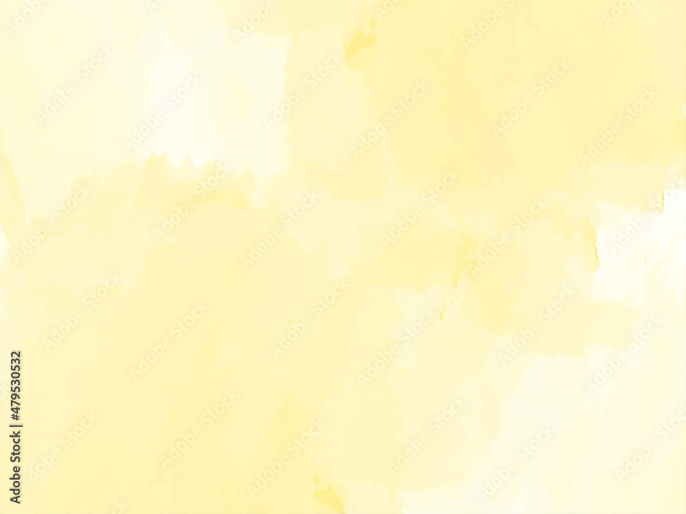 Soft yellow watercolor simple texture background