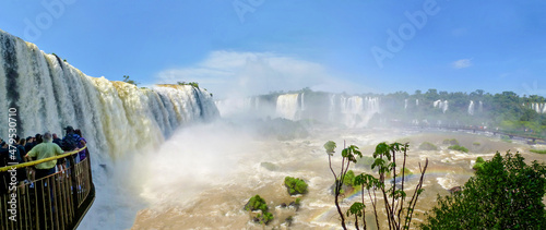 Fotografi Part of The Iguazu Falls seen from the Brasilian National Park