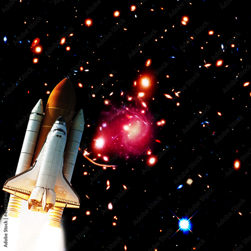 Rocket. Rocket tail. Rocket trace. The elements of this image furnished by NASA. Rocket. Rocket tail. Rocket trace. The elements of this image furnished by NASA.