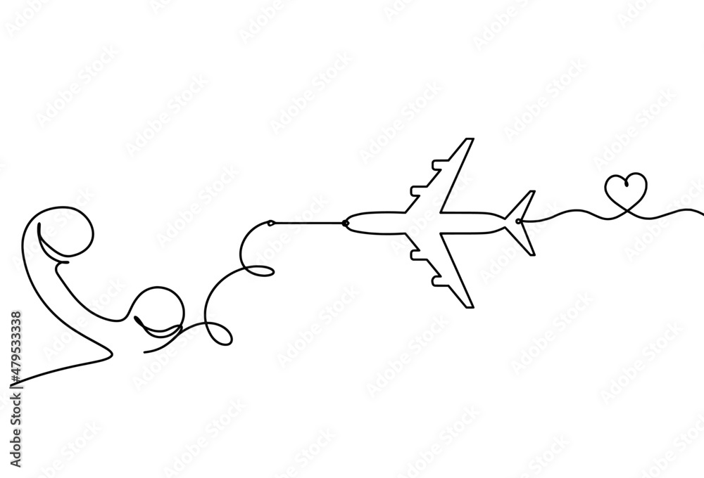 Abstract handset as line drawing on white background. Vector Abstract handset as line drawing on white background. Vector
